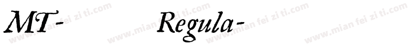 MT-韵西体 Regula字体转换